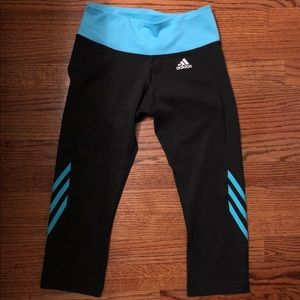 Size small adidas workout leggings (cropped)